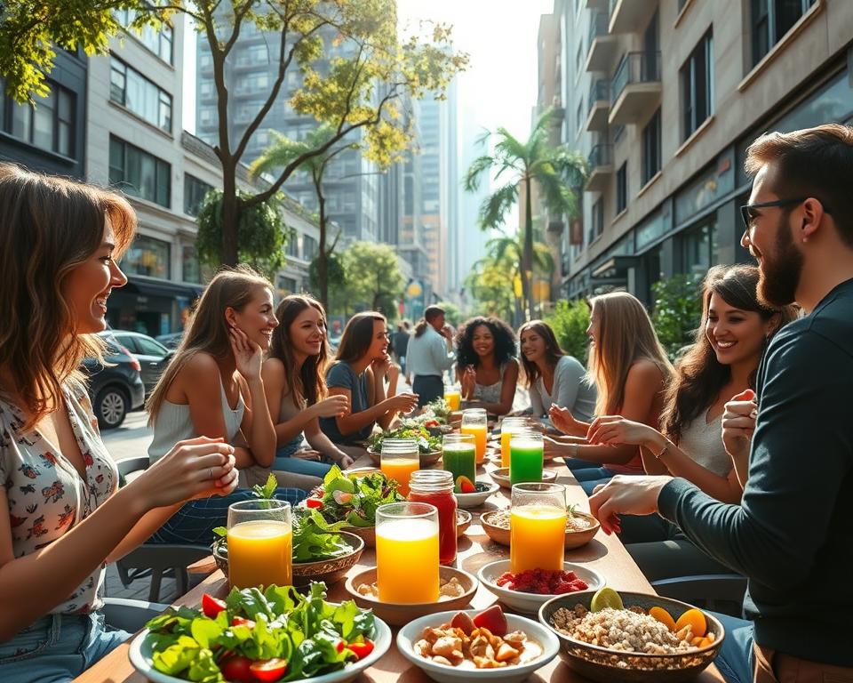 masyarakat urban menikmati makanan sehat masyarakat urban menikmati makanan sehat